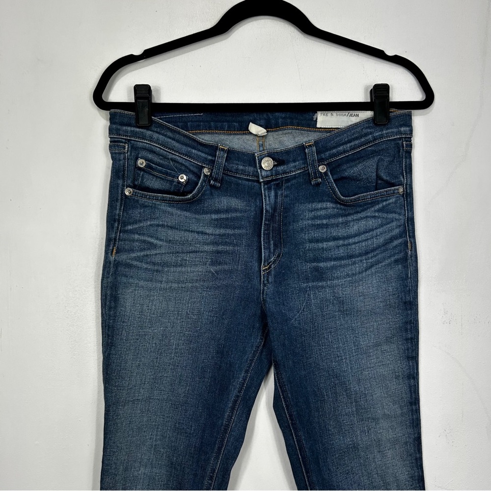 Rag & Bone Mid Rise Blue Skinny Jeans H8 - Picture 3 of 9